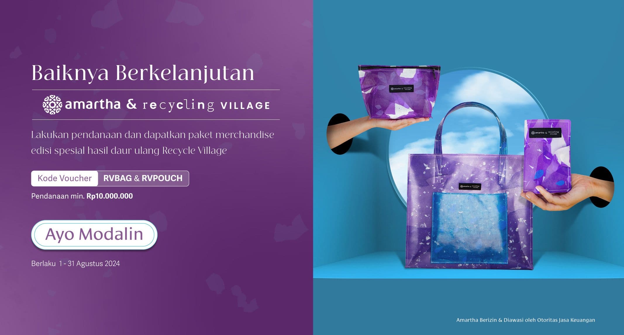Dapatkan Merchandise Amartha & Recycling Village Dengan Modalin UMKM di Amartha!