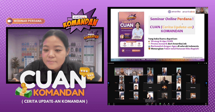 Webinar Cuan KOMANDAN: Cerita, Update, dan Cuan Bareng Agen AmarthaLink
