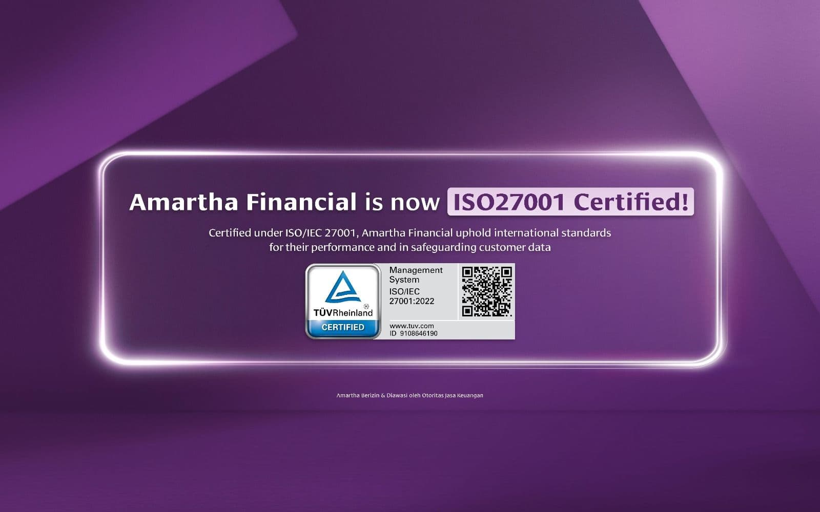 Amartha Raih Sertifikat ISO/IEC 27001:2002, Tegaskan Komitmen Keamanan Data