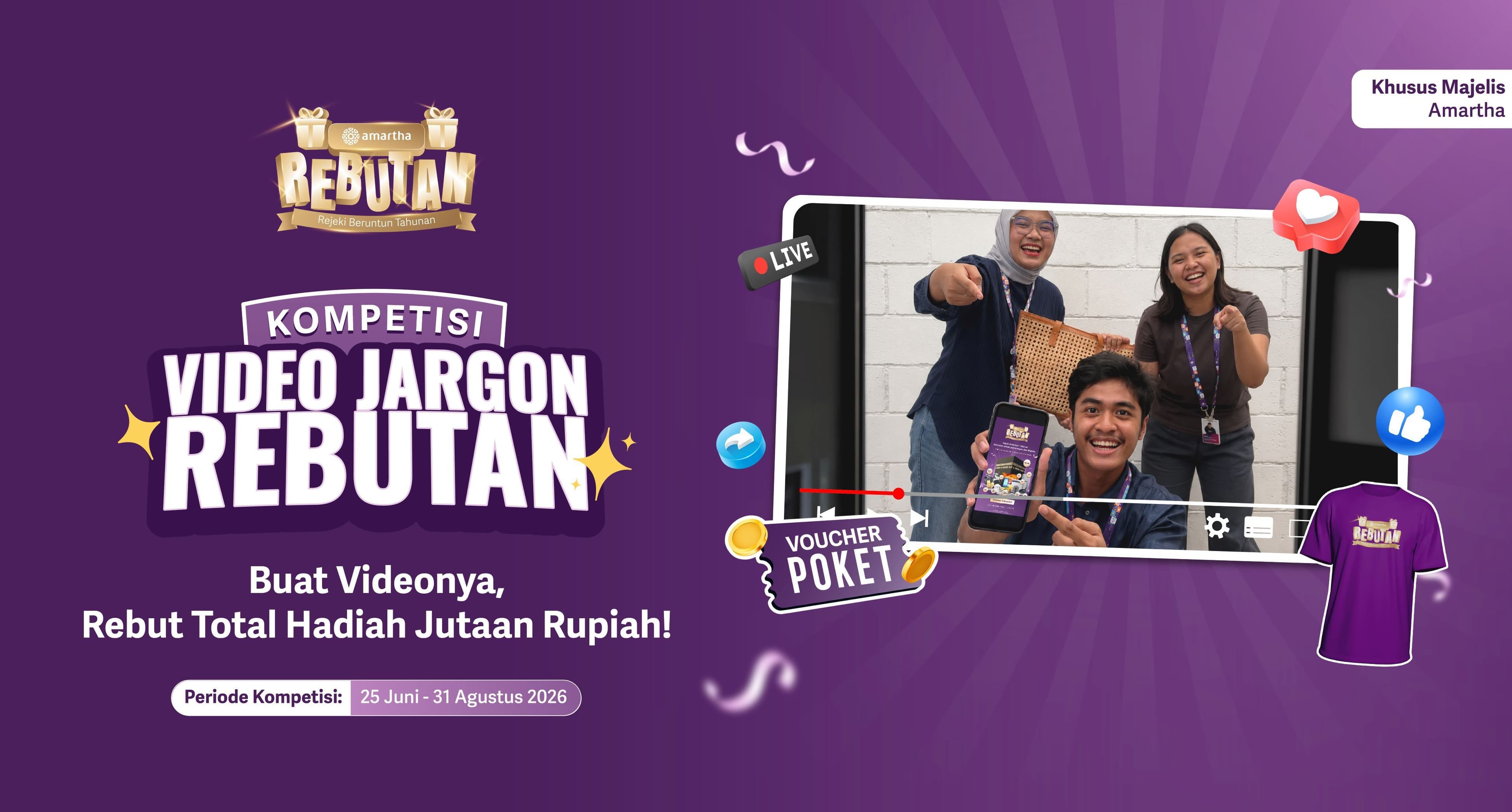 Seru-Seruan Lewat Jargon REBUTAN,  Rebut Hadiah Total Jutaan Rupiah! 