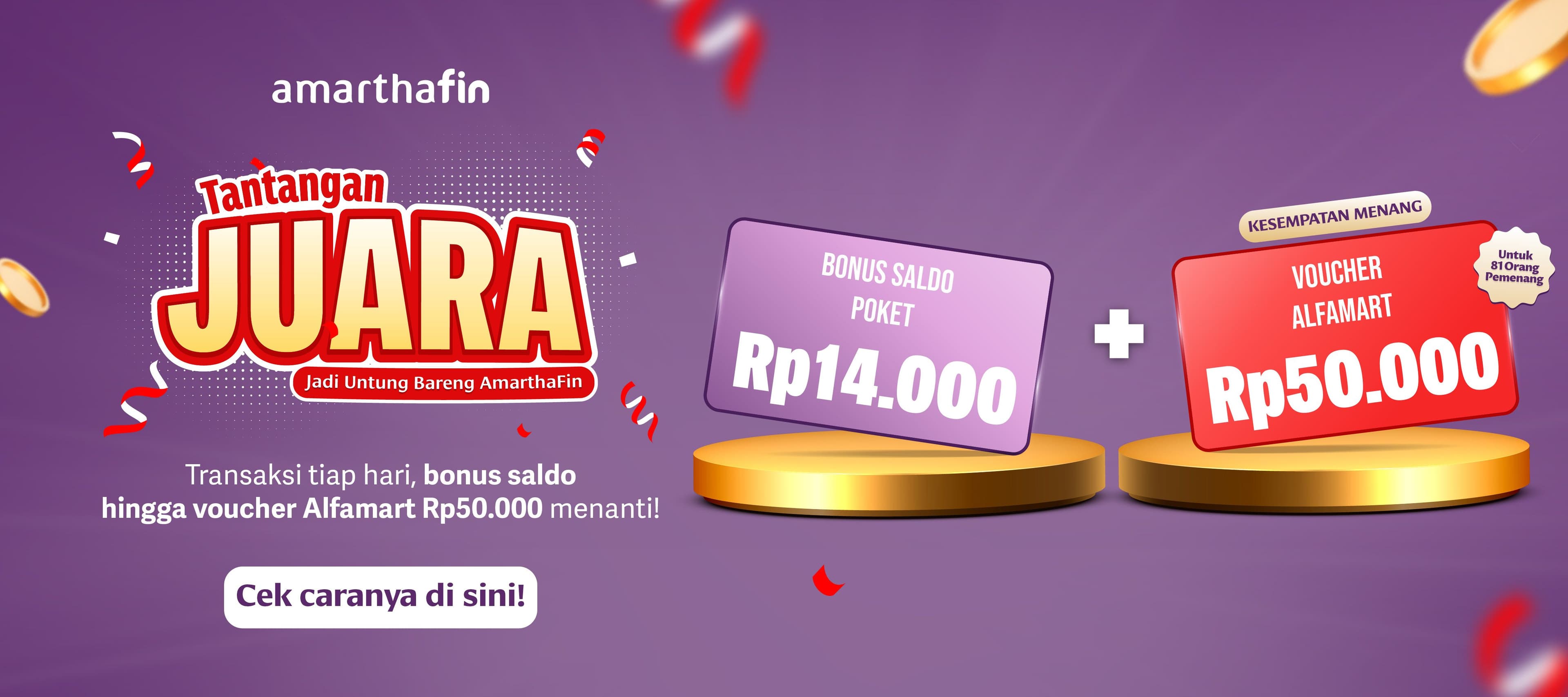Tantangan JUARA (Jadi Untung Bareng AmarthaFin)