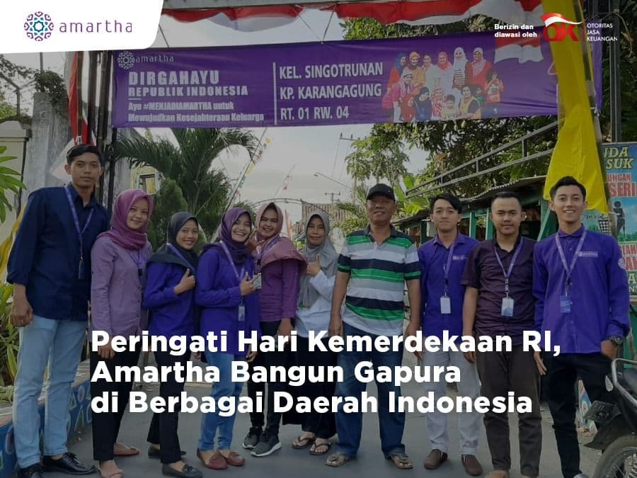 Peringati Hari Kemerdekaan RI, Amartha Bangun Gapura di Berbagai Daerah Indonesia