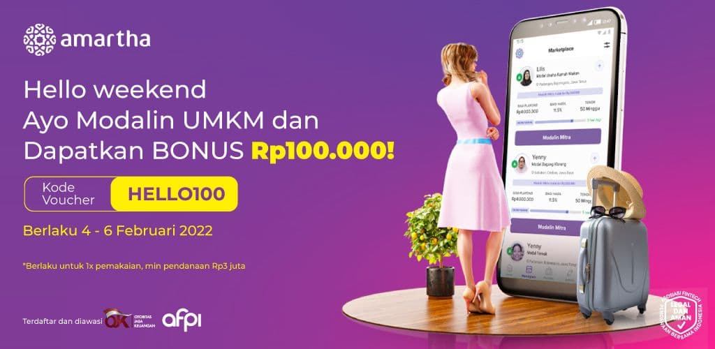 Hello Weekend, Ini Bonus 100 Ribu untuk Kamu