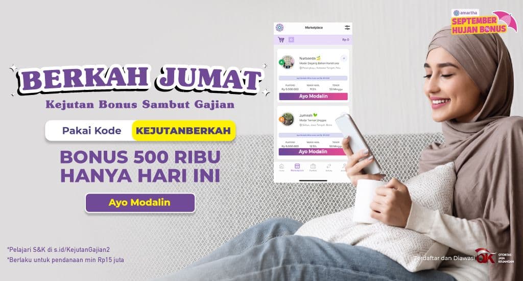 Kejutan Berkah JUMAT, Bonusnya Rp500.000!