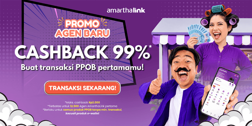 Agen Baru Wajib Coba! Transaksi PPOB Pertama Bisa Dapat Cashback hingga 99% 