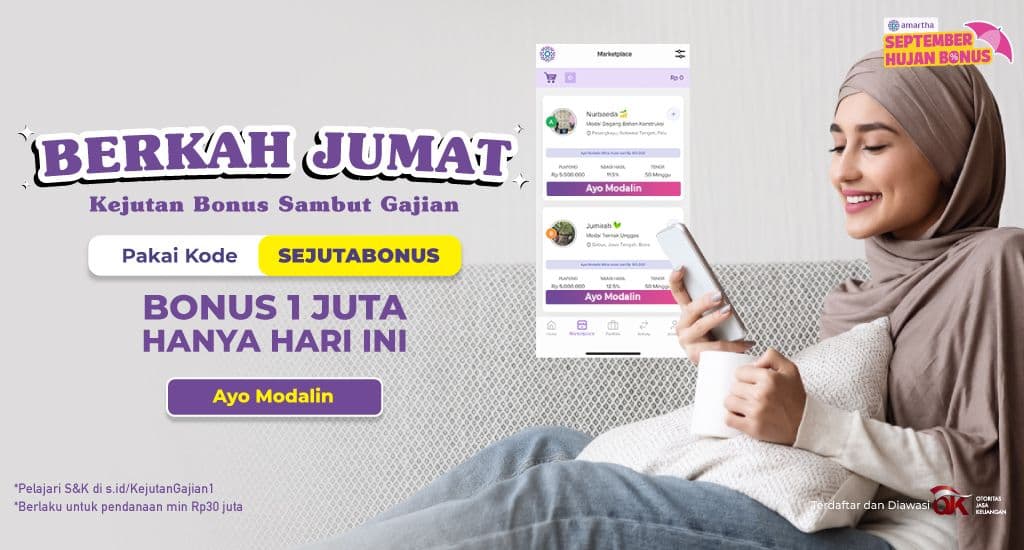 Sambut Gajian Sejuta BONUS di Berkah JUMAT!