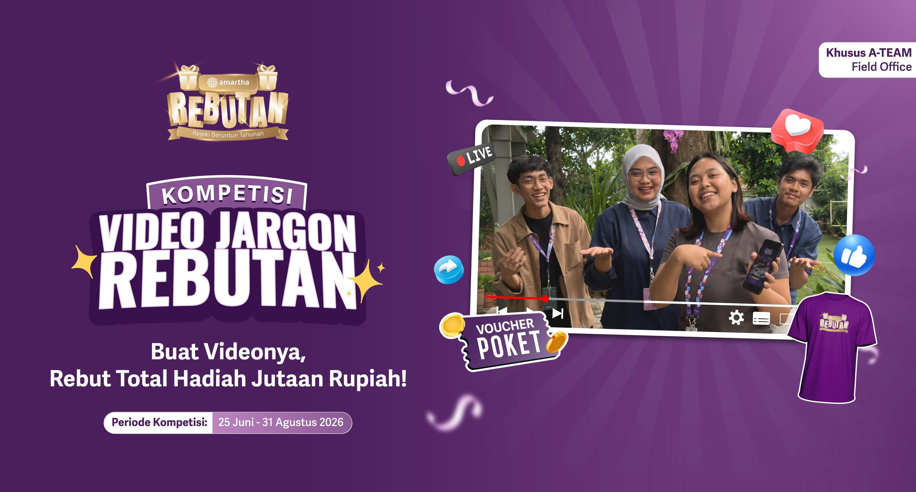 Promosikan REBUTAN Lewat Video Kreasi Jargon, Dapatkan Hadiah Total Jutaan Rupiah!