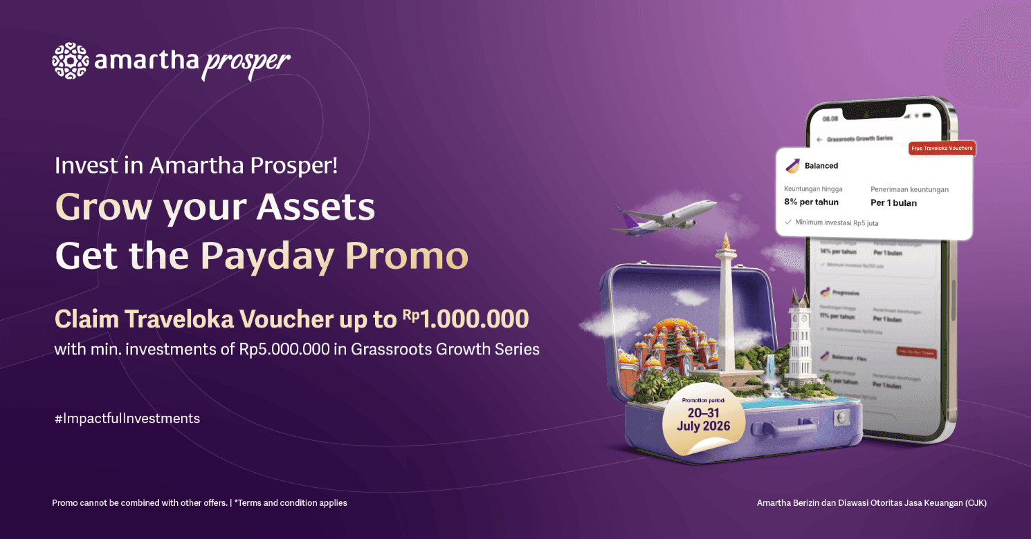 Tumbuhkan Asetmu dengan Invest di Grassroots Growth Series, dapatkan Bonus Voucher Liburan Rp1 juta!