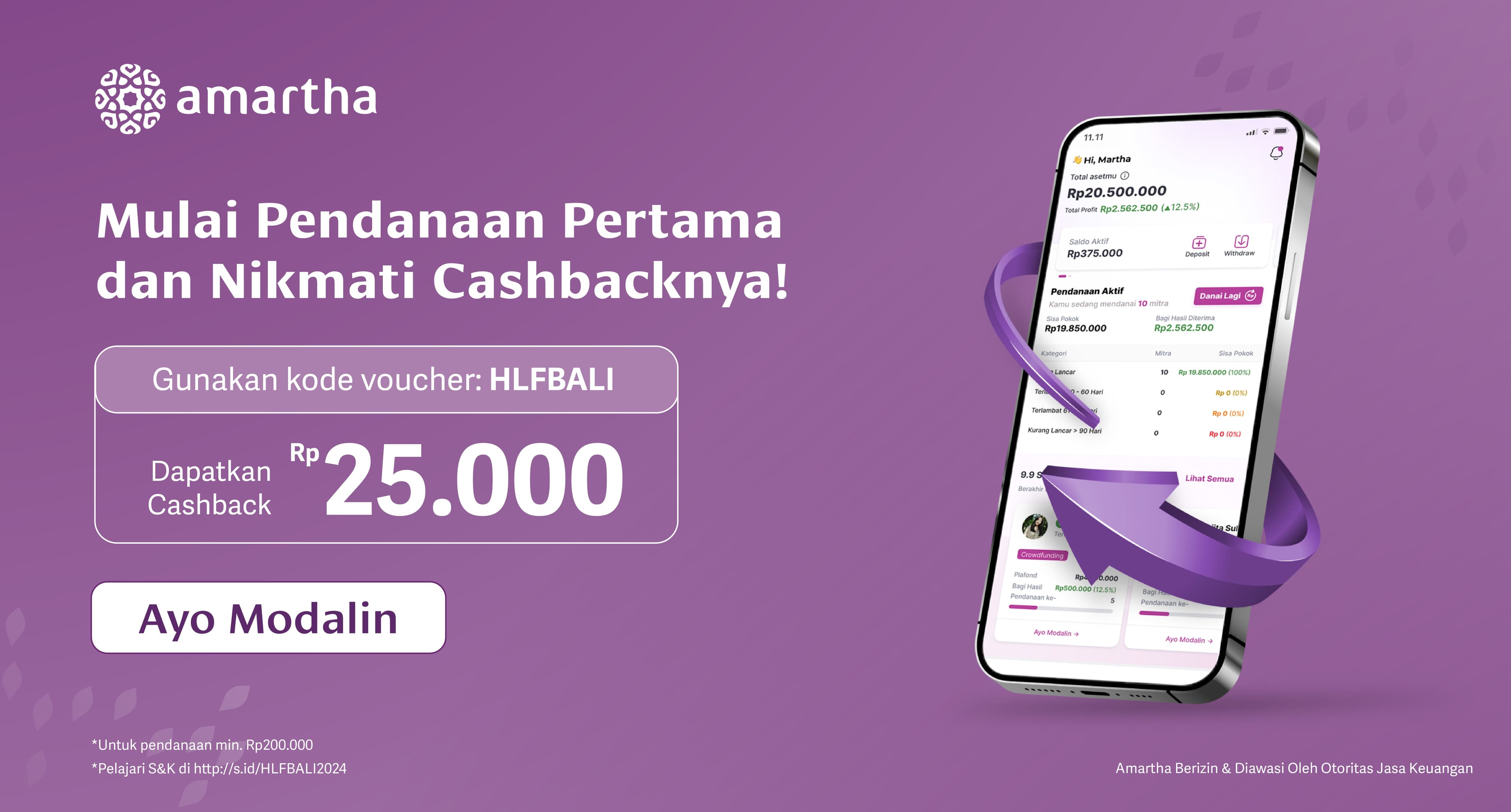 Mulai Pendanaan Pertama, Dapatkan Cashbacknya!
