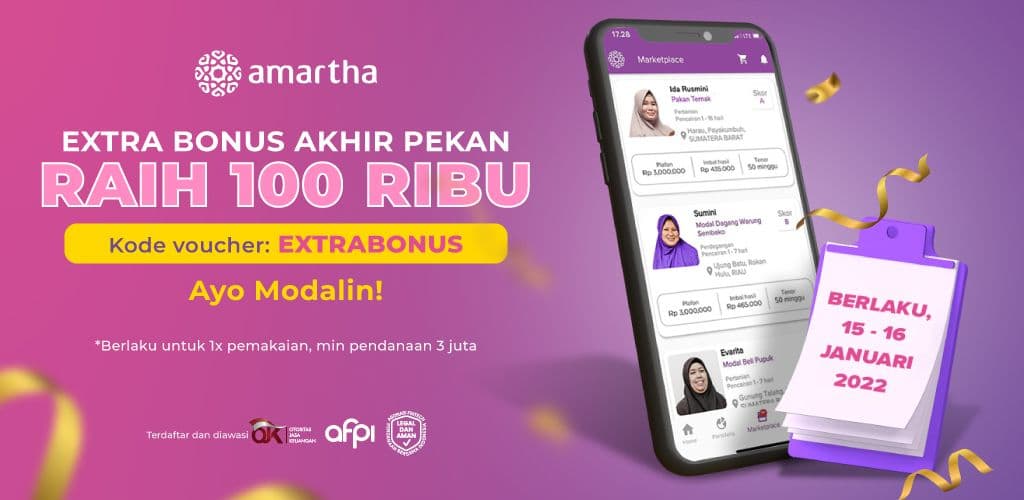 Akhir Pekan Extra Bonus 100 Ribu. Yuk Ambil Sekarang!