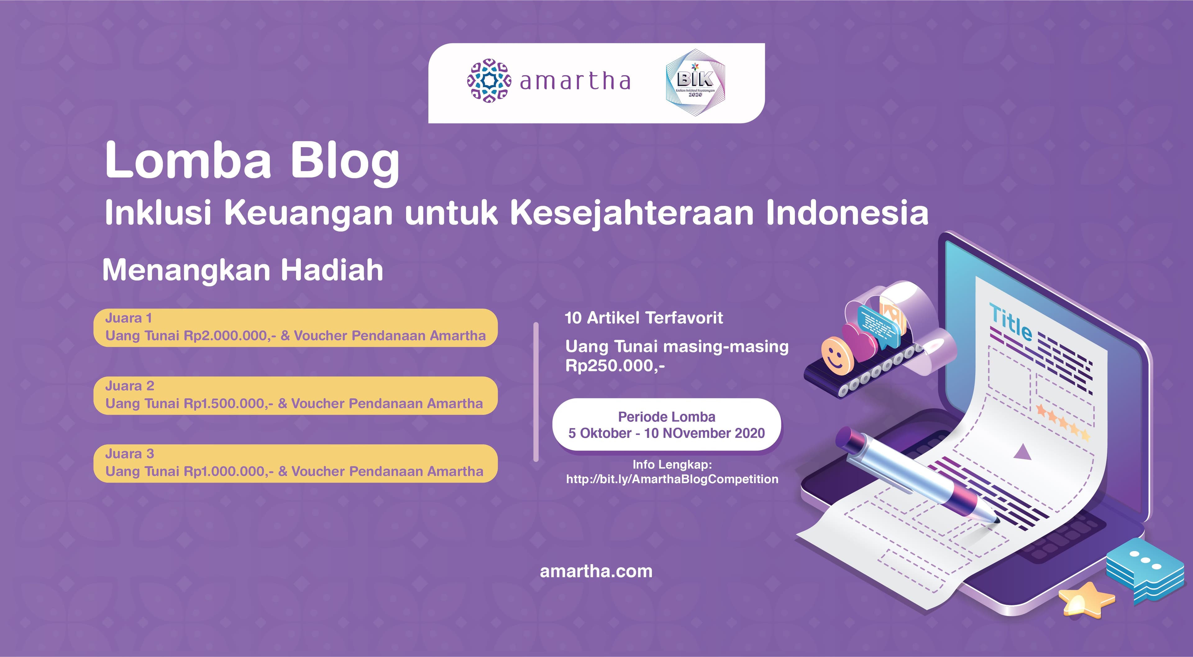 Amartha Blog Competition: Inklusi Keuangan Untuk Kesejahteraan Indonesia