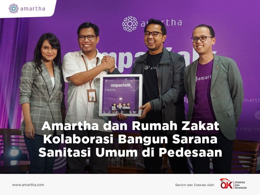 Amartha dan Rumah Zakat Kolaborasi Bangun Sarana Sanitasi Umum di Pedesaan