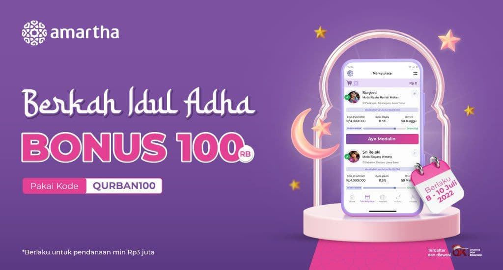 Bagi Keberkahan Idul Adha Rp100.000 Dari Amartha!