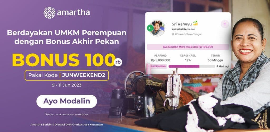 Berdayakan UMKM Perempuan Dengan Bonus Akhir Pekan Rp100.000!