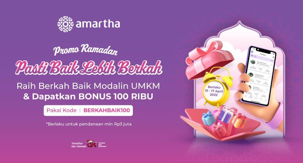 Berkah Baik Modalin UMKM, Bonus 100 Ribu Buatmu!