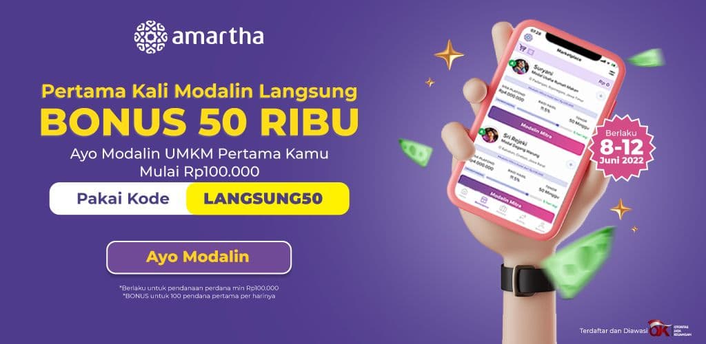 Bonus Rp 50.000 Untuk Pendana Pertama. Ayo Serbu!
