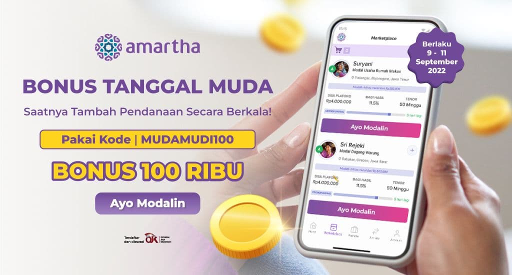 BONUS Ekstra Di Tanggal Muda Rp100.000 Untuk Pendanaan Berkala!