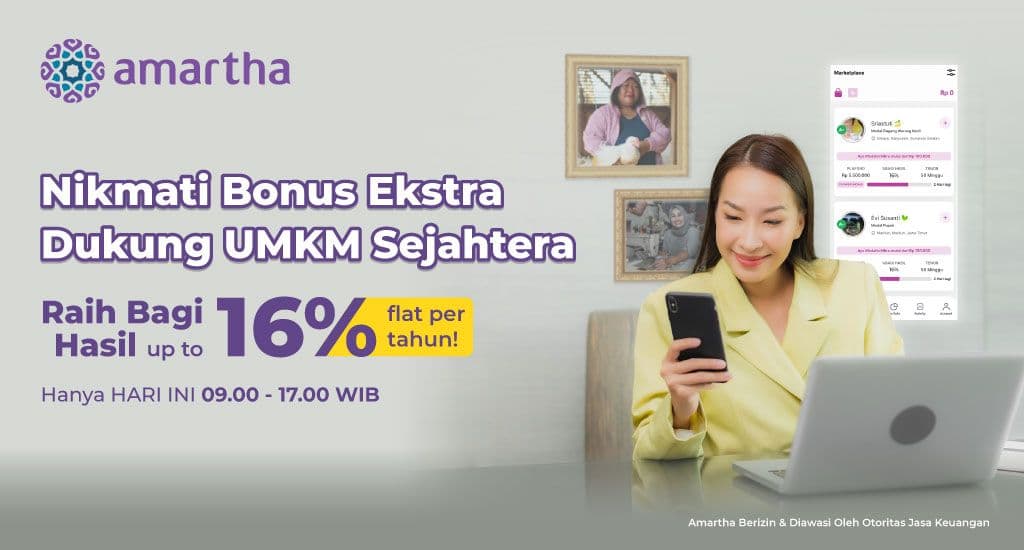 Bonus Ekstra Hingga 16% Flat, Dukung UMKM Sejahtera!