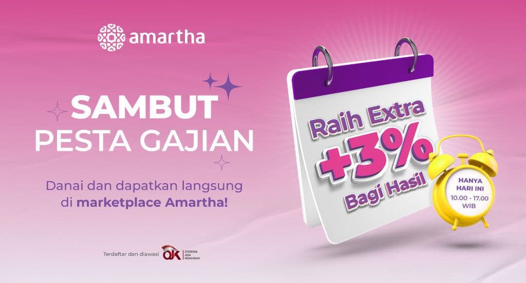 Bonus Extra 3 Persen Sambut Hari Gajian. Hanya Hari Ini!