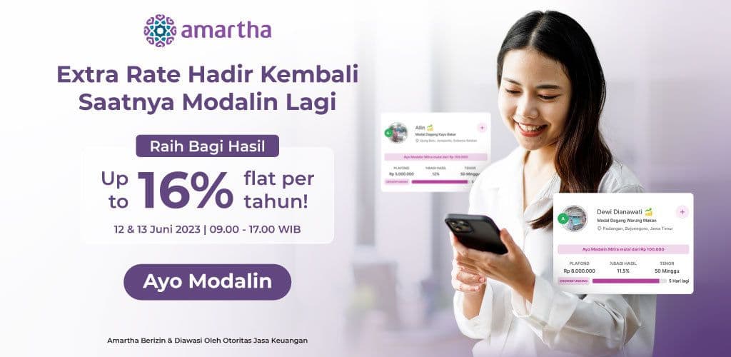 Bonus Extra Hingga 16% Flat Hadir Lagi, Saatnya Modalin Lagi!