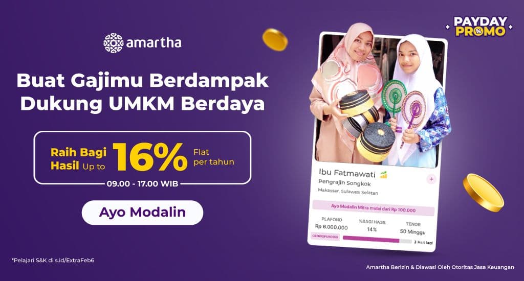 Dukung UMKM Berdaya Dengan Modalin Mitra di Amartha!