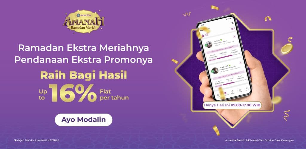 Ekstra Ramadan Meriah, Ekstra Bagi Hasil Hingga 16% Flat Untukmu!