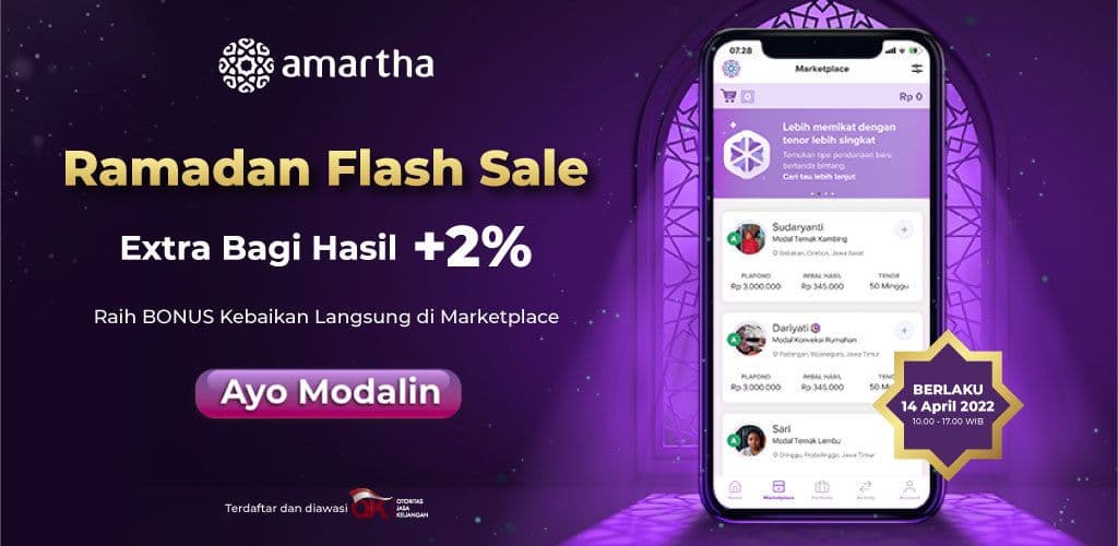 Extra 2 Persen Kebaikan Ramadan dari Amartha. Ayo Modalin!