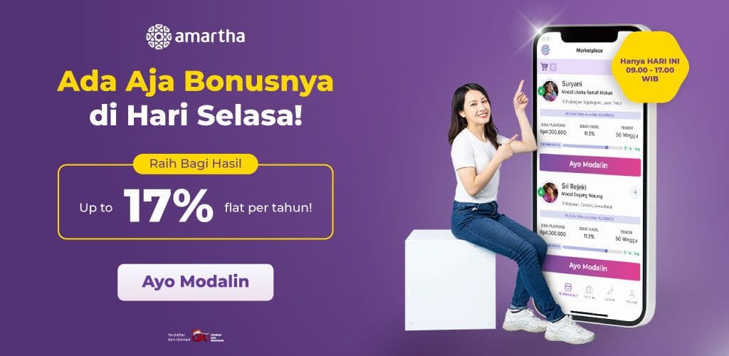 Finansial Lebih Baik Dengan Bonus Bagi Hasil Hingga 17% Flat!