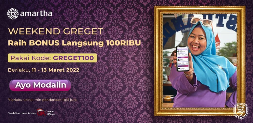 Gregetan, Ayo Modalin Mitra Amartha. Ini Bonusnya!