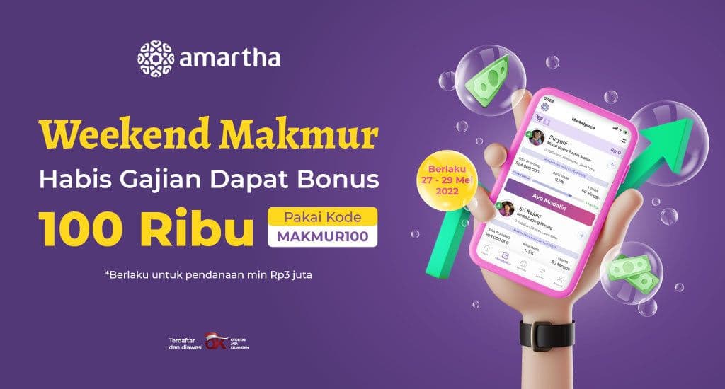 Habis Gajian Dapat Bonus Pendanaan Amartha. Ayo Modalin!