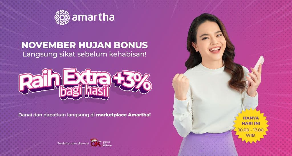 Hari Ini Hujan Bonus Extra 3 Persen. Yuk Ambil!
