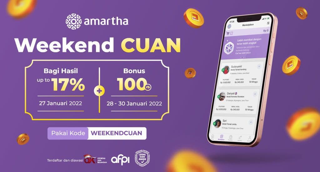 Kesempatan Dapat Cuan di Akhir Pekan. Yuk Modalin!