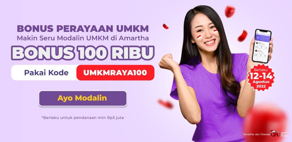Mau Bonus Rp100.000? Yuk, Merdeka Bareng Modalin Mitra!