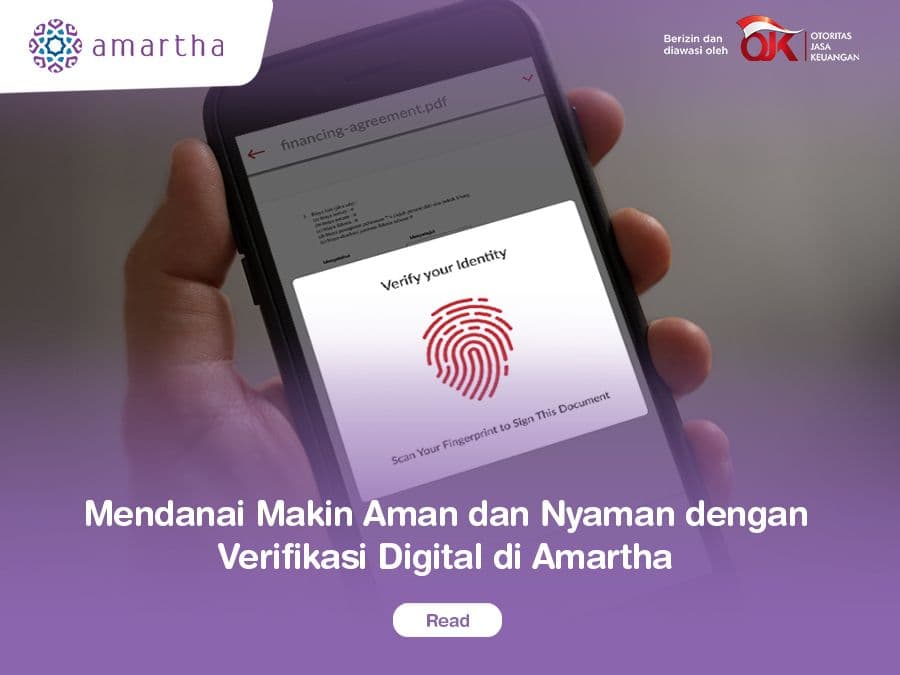Mendanai Makin Aman dan Nyaman dengan Verifikasi Digital di Amartha