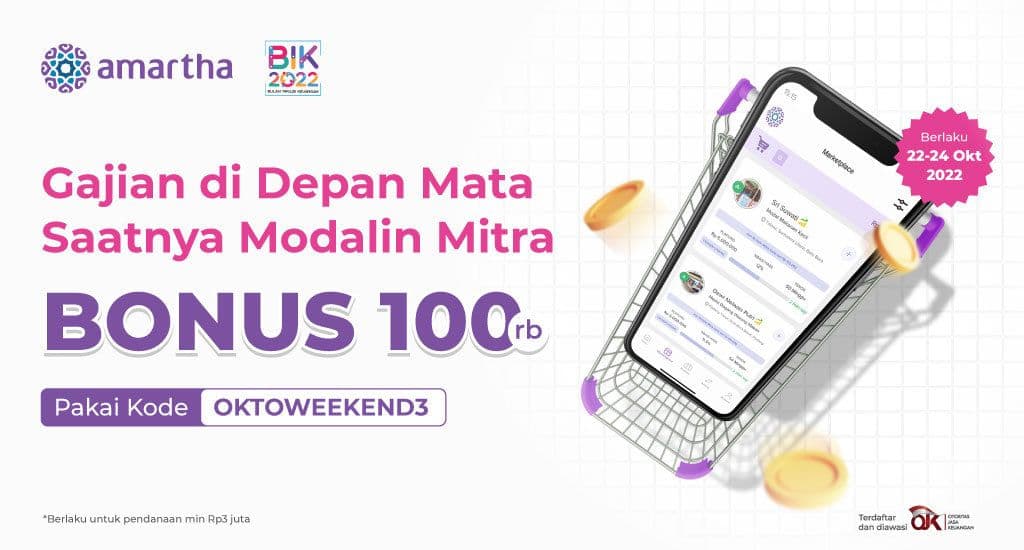 Menuju Akhir Bulan, BONUS Rp100.000 Spesial Akhir Pekan!