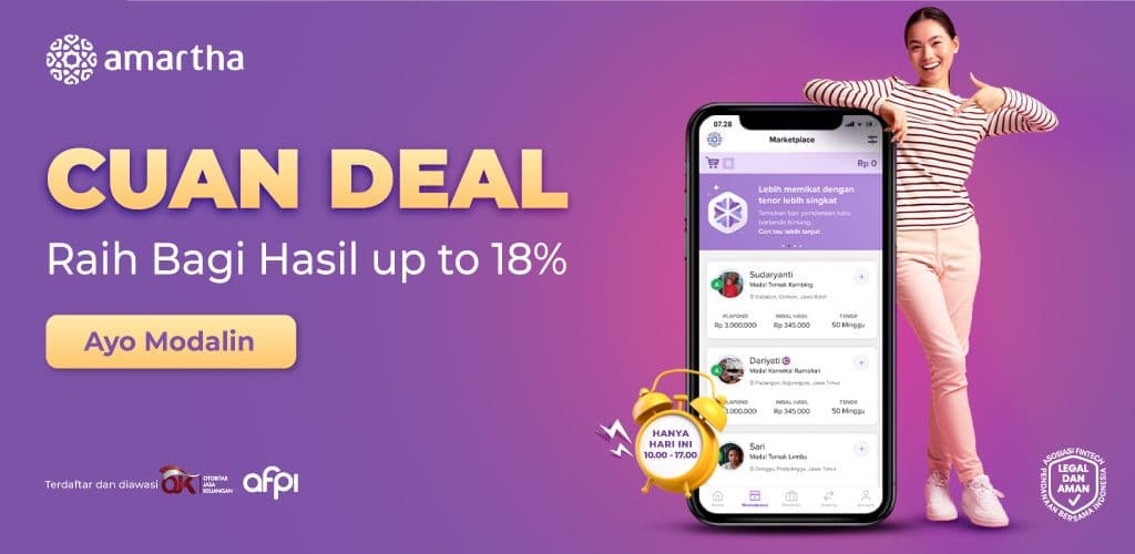 Modalin Mitra Dapat Bonus Extra Rate Sampai 18%. Mau?