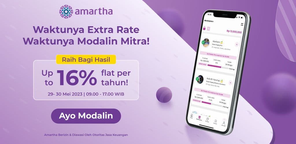 Modalin Mitra, Nikmati Bonus EXTRA Bagi Hasil Hingga 16% Flat!