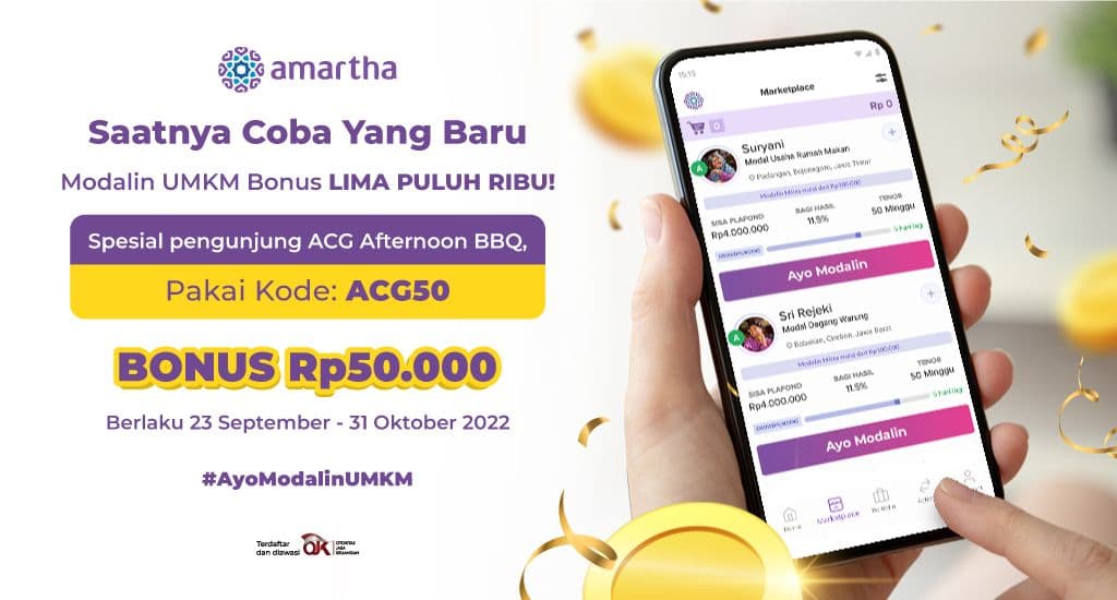 Modalin UMKM Bonus Rp50.000 Untuk Pengunjung ACG!