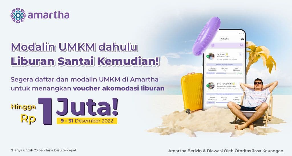 Mulai Modalin UMKM Sekarang, Menangkan Akomodasi Liburan Hingga 1 Juta!