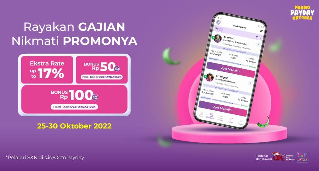 Oktober Bertabur BONUS Modalin Mitra, Gajian Makin Bermakna!