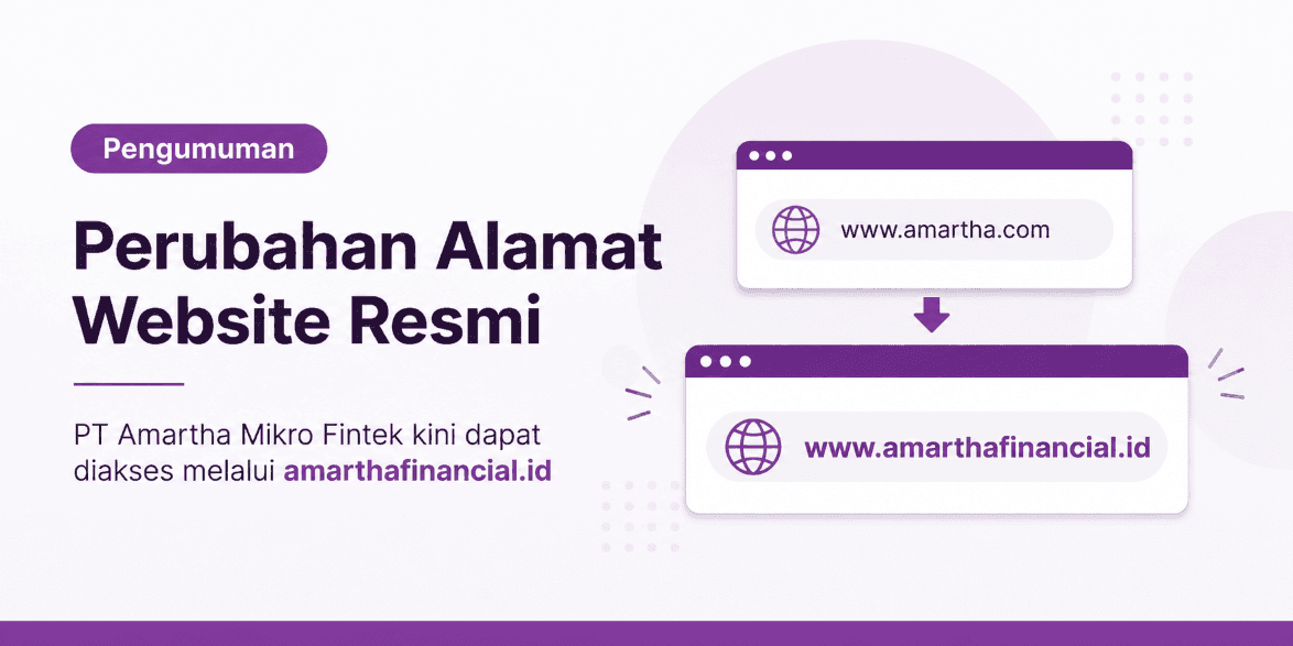 Pengumuman Perubahan Alamat Website Resmi PT Amartha Mikro Fintek
