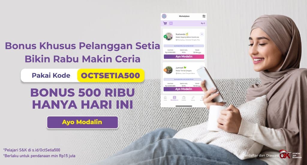 Rabu Ceria untuk Pemodal Setia, Bonusnya Rp500.000!