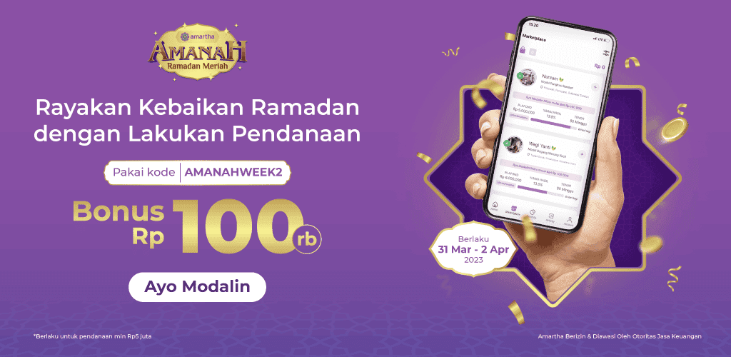 Rayakan Kebaikan Ramadan, Ekstra Bonus Rp100.000 Saat Modalin Mitra!