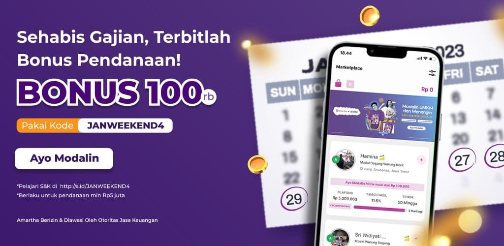Saatnya Gajian, Terbit Bonus Pendanaan Rp100.000!