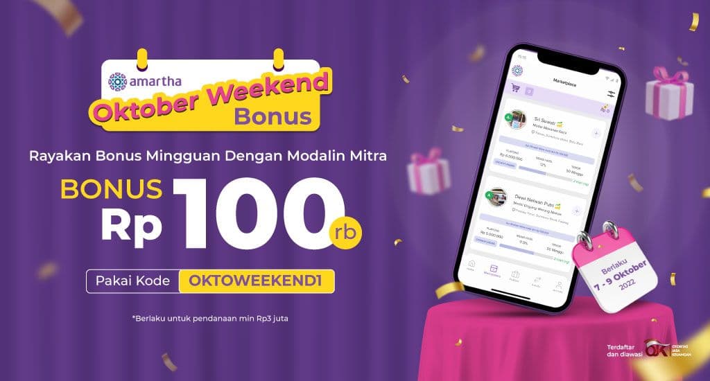 Samber Promo Oktober, BONUS Rp100.000 Spesial Weekend!