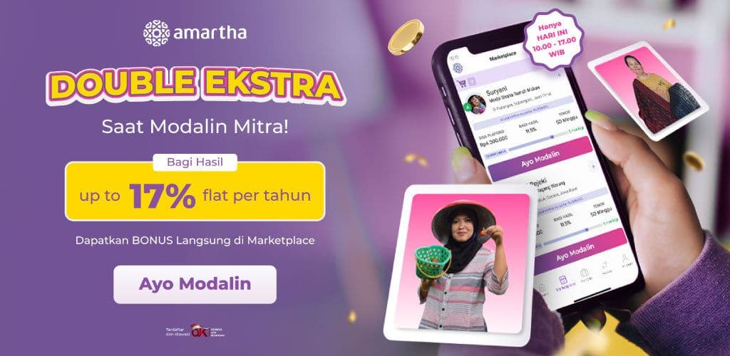 Selasa Double EXTRA Bagi Hasil Hingga 17% Flat. Modalin Sekarang!