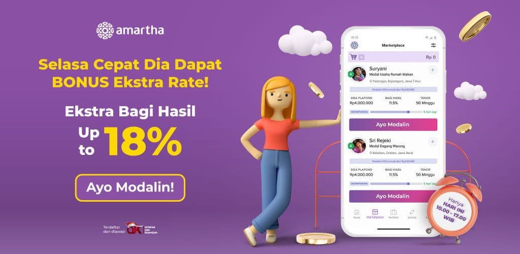 Tengah Bulan Dompet Tebal! Raih Extra Bagi Hasil Hingga 18% Flat!